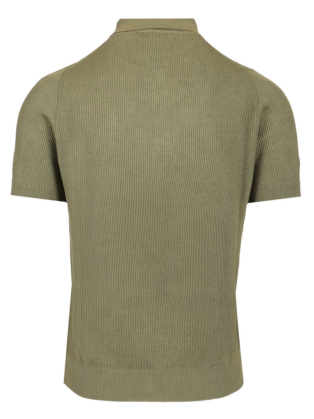 Mauro Ottaviani Ribbed Polo shirt - Green | d1e8e549dd168ce6b1d0187a5a5c1b9bb3599b86