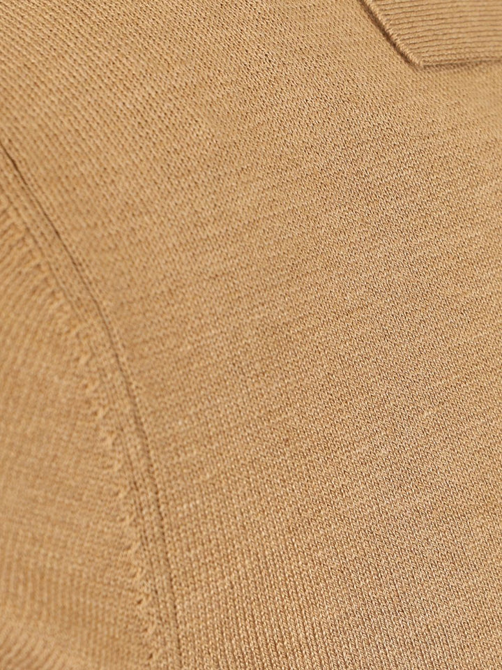 Mauro Ottaviani Knitted Jersey Polo shirt - Beige | a0d61932620d86f9291fdaeb30489180e6c6b518