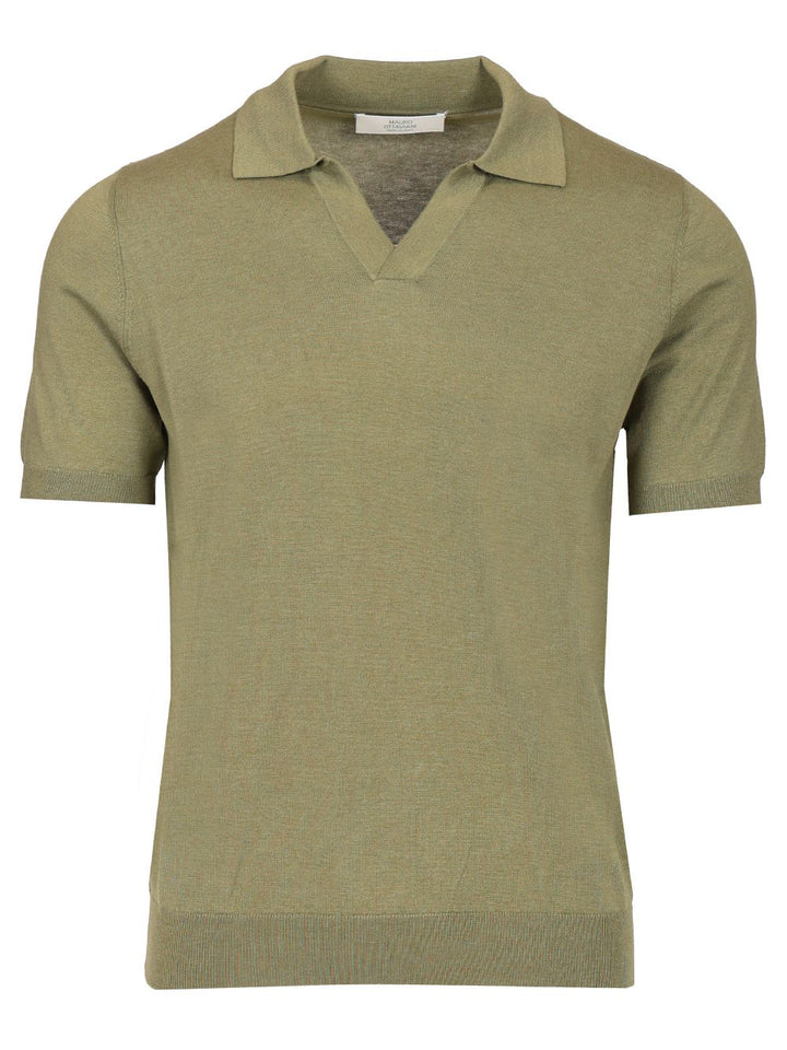 Mauro Ottaviani Knitted Jersey Polo shirt - Green | a7a6b969fed4075a01faa44c1e0c613052999938