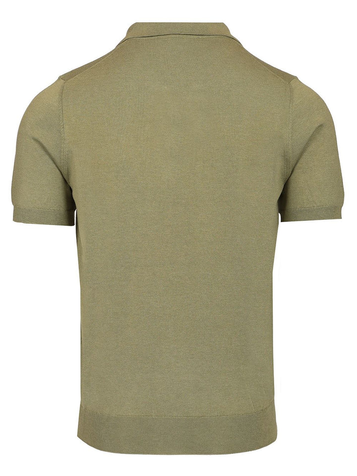 Mauro Ottaviani Knitted Jersey Polo shirt - Green | 3c9ba6edf44c0403b1eb8b96e53a631a86d46259