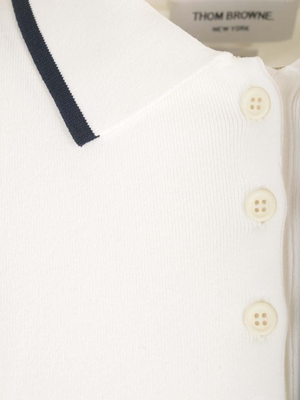 Boxy Fit Polo Shirt White