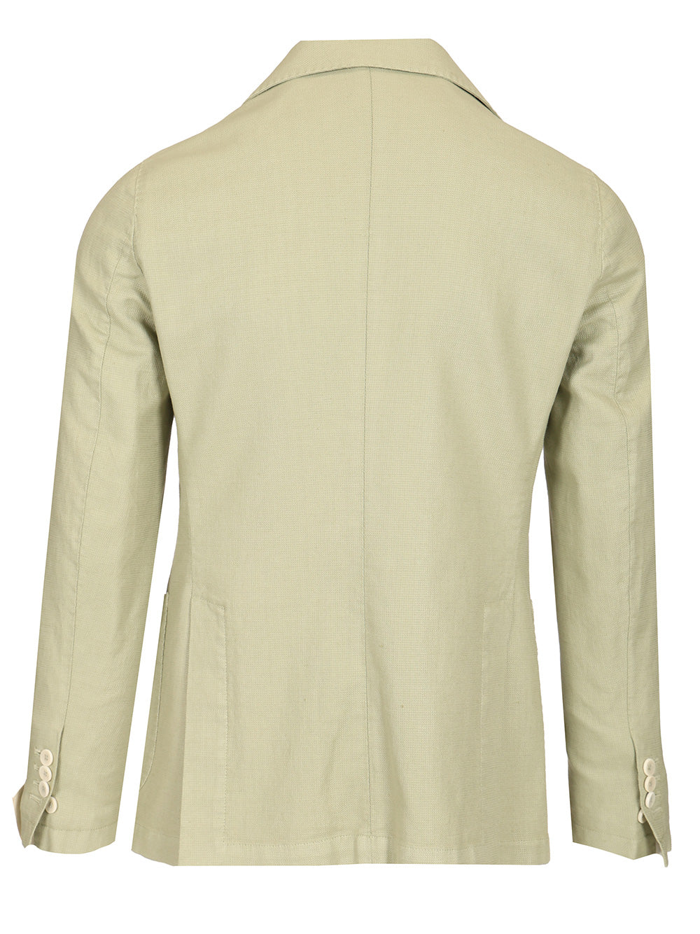 Guarinucci Cotton Linen Blazer Jackets - Green | 5ef81023cd41759aeceb4f9b644272490be33e98