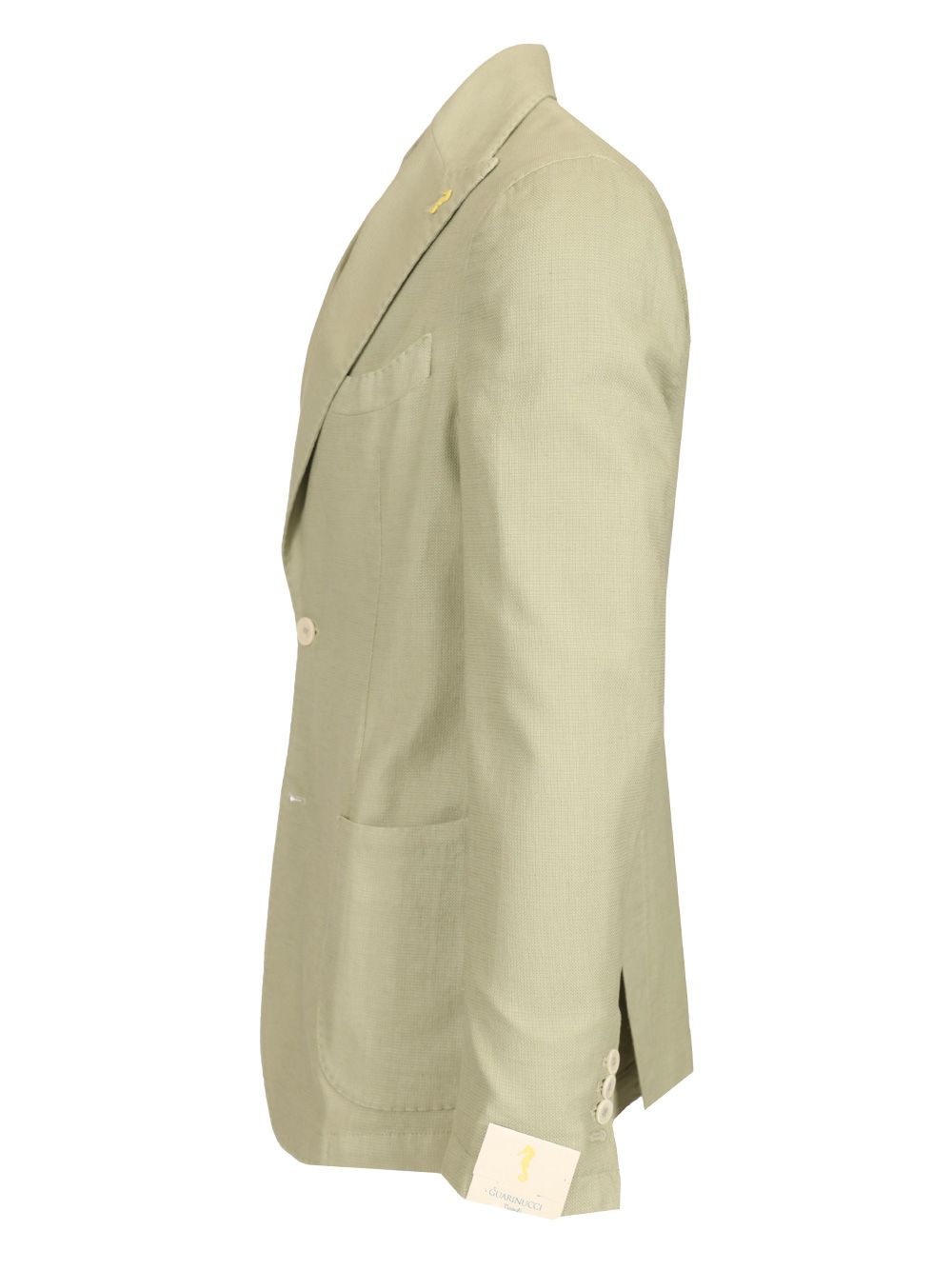 Guarinucci Cotton Linen Blazer Jackets - Green | 91548cac379453ad769f74ec9270a6365e159cd8