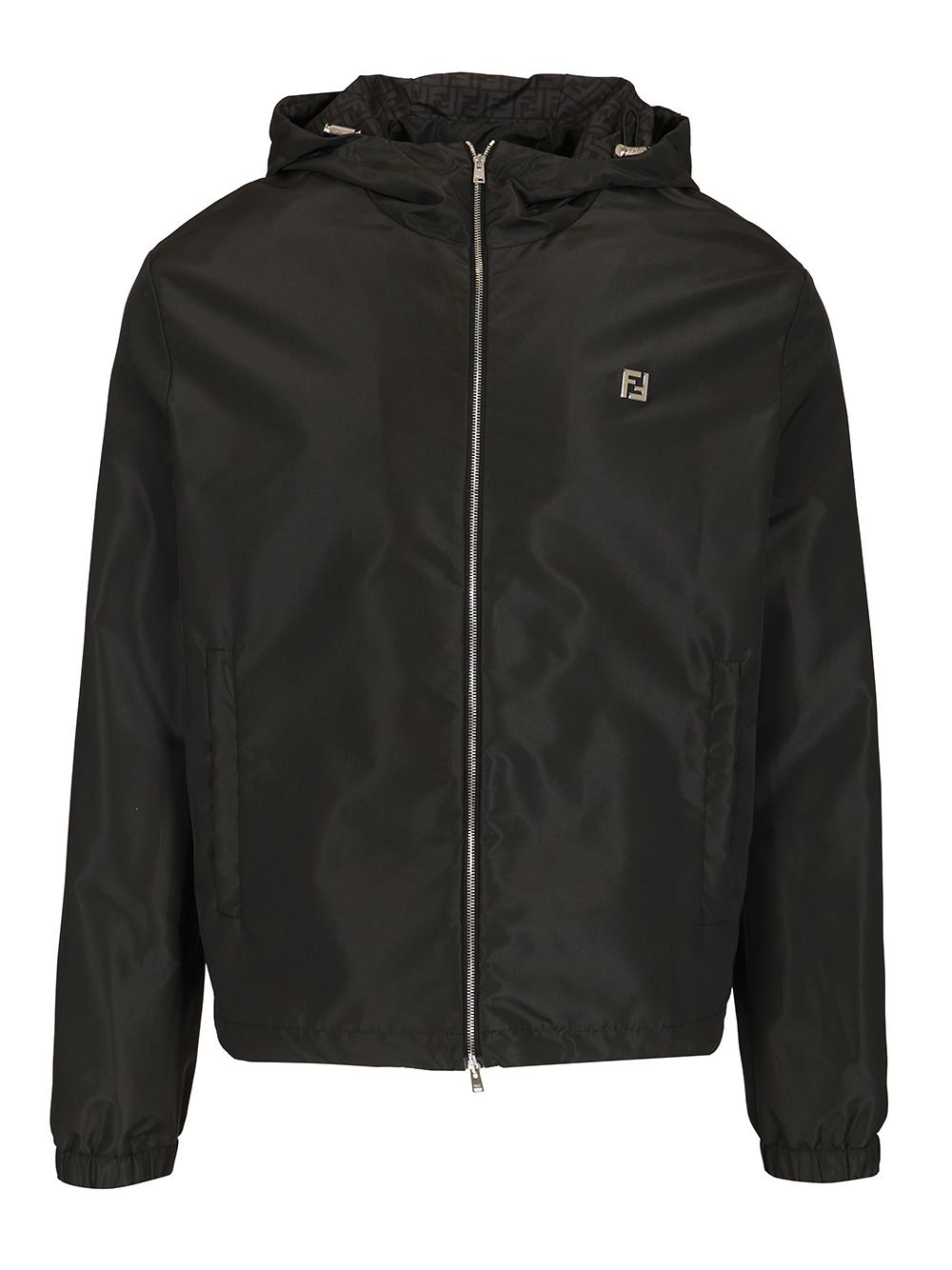 Fendi Blouson In Black Technical Fabric Jackets - Black | 9ab47393736b396d74f2a1643d8561576c49bffa
