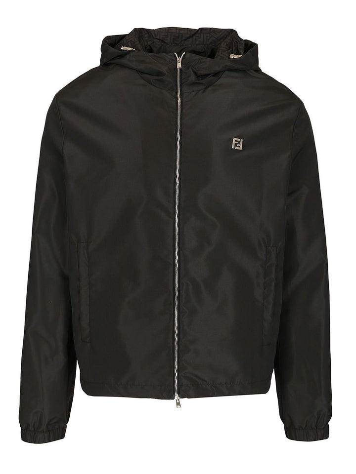 Fendi Blouson In Black Technical Fabric Jackets - Black | dbab57c60ef9ba14d1c49544f0e82d4b35d2491e