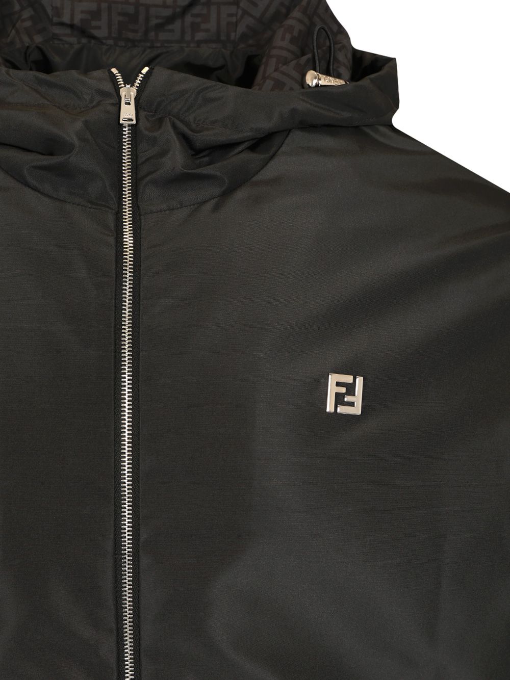 Fendi Blouson In Black Technical Fabric Jackets - Black | 9c0fd9a1790847f5095a02f0f3d7fd41b5c94215