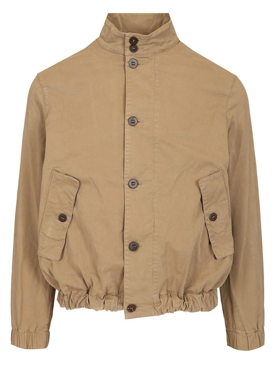Cotton Gabardine Jacket Jackets Brown