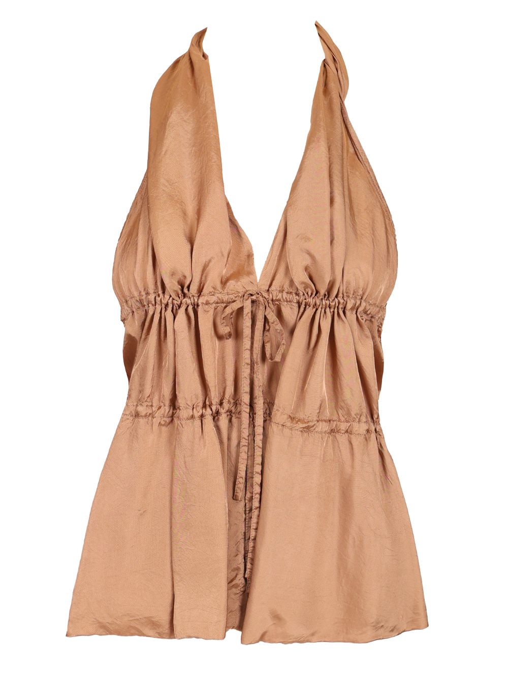 Dries Van Noten Halterneck Top Tops - Rose | ea3c13b721591f89b56c1272950c3b19bf44fd64