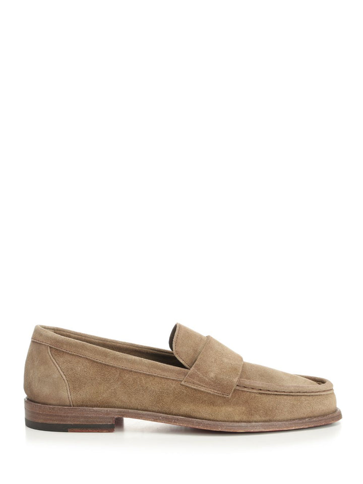 Corvari Suede Moccasin Loafers - Beige | f6c211aaa726c102afa16abad3dbf77b0c4400e2