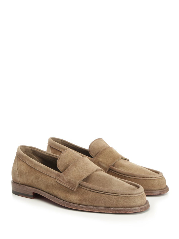 Corvari Suede Moccasin Loafers - Beige | cb7bf8096ce0b9842f1eb6c0d12f69a86f923a79