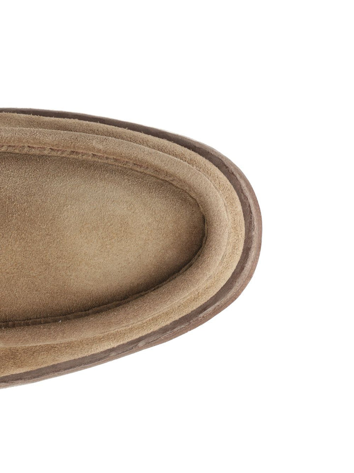 Corvari Suede Moccasin Loafers - Beige | 472c52d8132ddd3ed678844afa4366f034adbc63