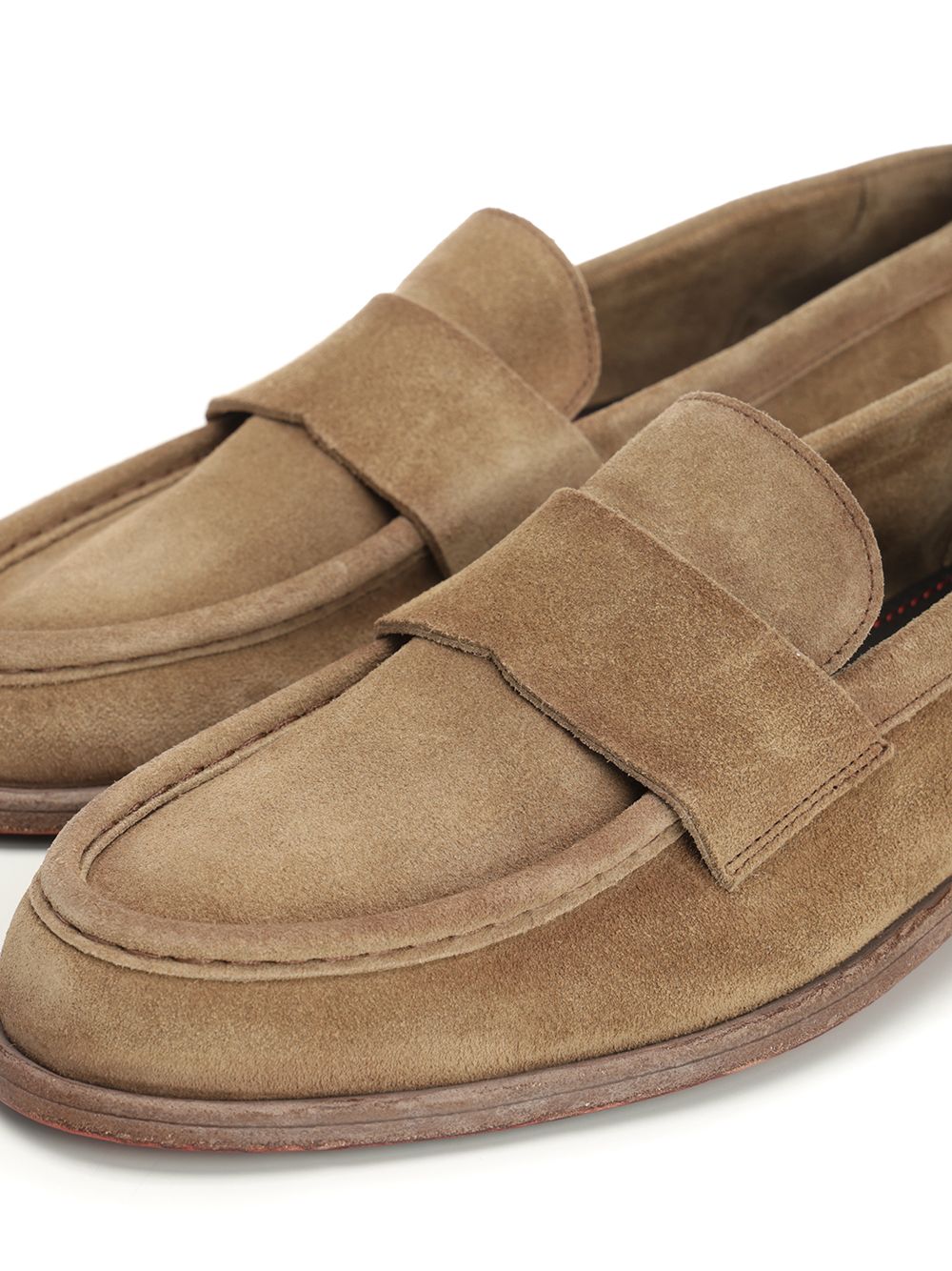 Corvari Suede Moccasin Loafers - Beige | 12031f048d3fac852758010ff06f41ecd28bacd5