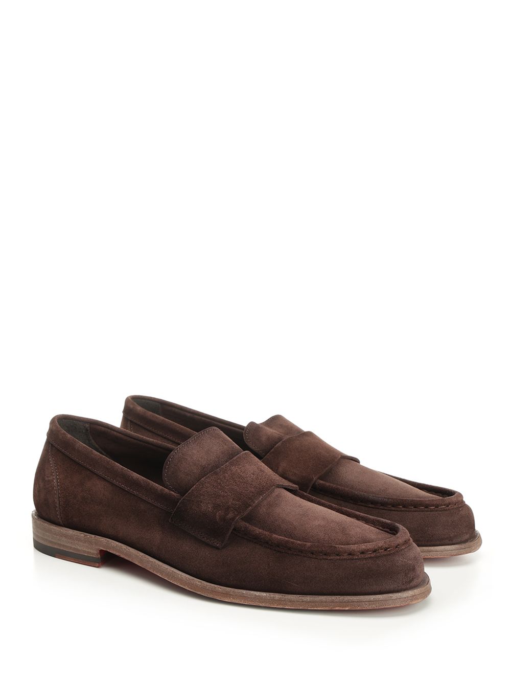 Corvari Suede Moccasin Loafers - Brown | 18581be83f6e1c28b6802f44321a0eeddf06aad4