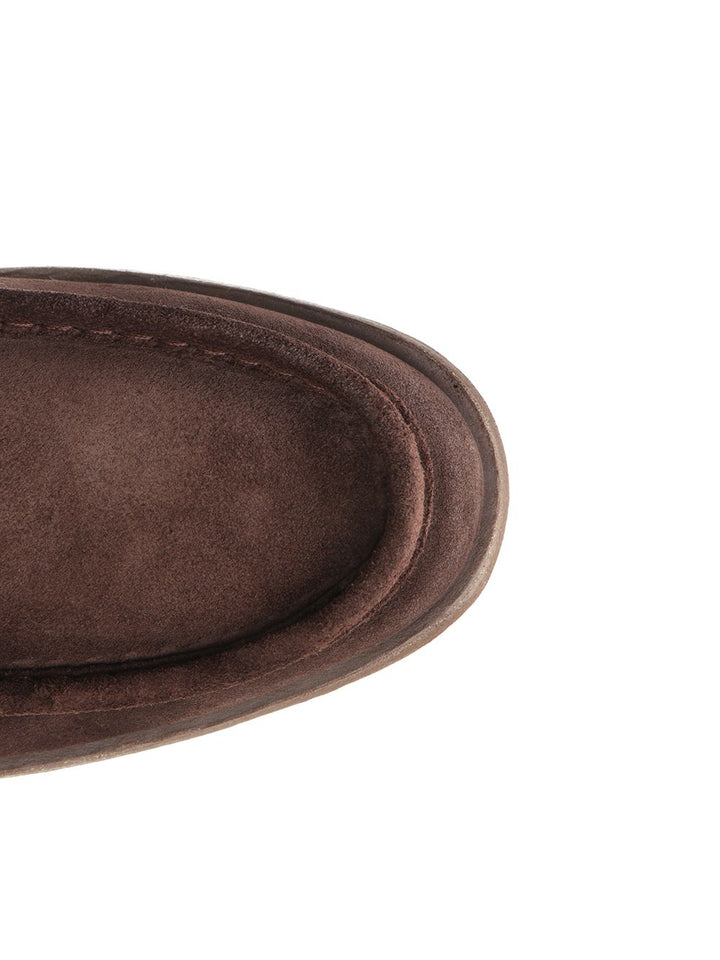 Corvari Suede Moccasin Loafers - Brown | 69b9ac0b8d68cf8d028b749beffcaefe6917c27a