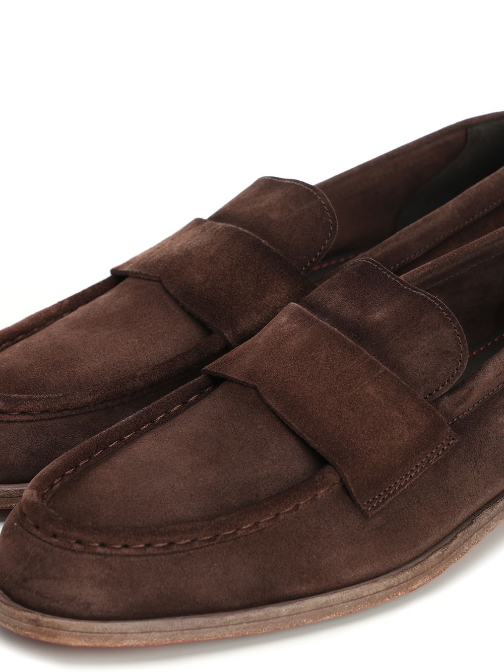 Corvari Suede Moccasin Loafers - Brown | 8a9c8dea05497fdd02393c49459db89d97b86408