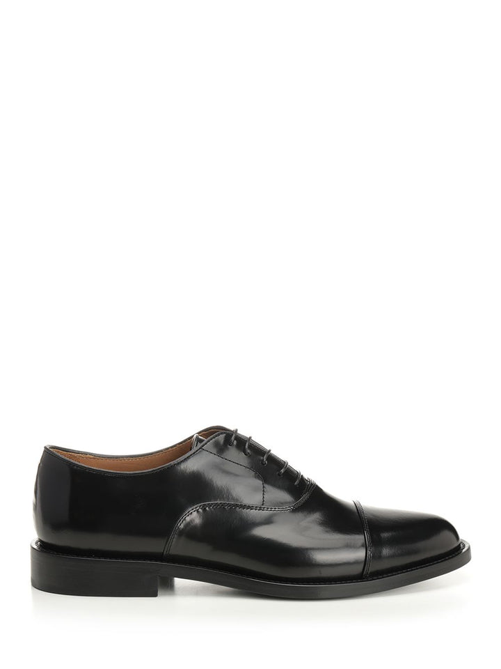 Corvari Black Leather Oxford Shoe Loafers - Black | 78ca05b4a32e59ad69c4599efe16c4a4e920fd1d