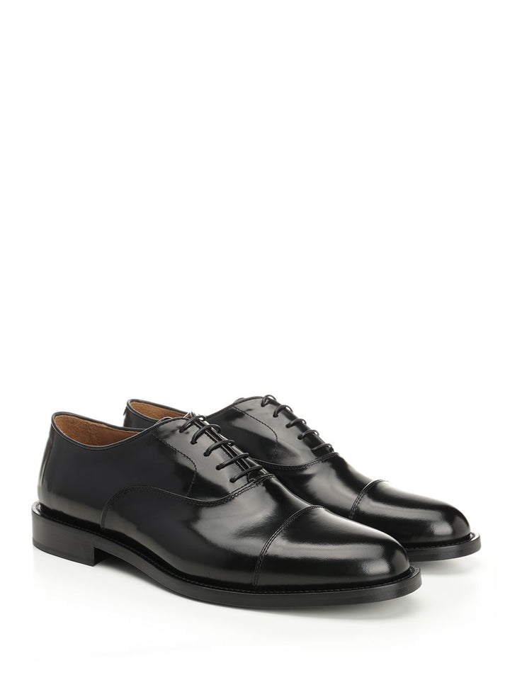 Corvari Black Leather Oxford Shoe Loafers - Black | b95ef664ac6c5f0f266e9f48e4e177c799884a83