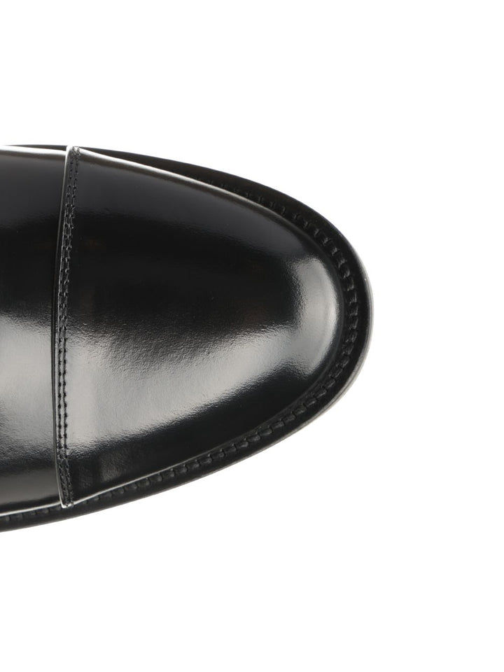 Corvari Black Leather Oxford Shoe Loafers - Black | d7fade8ad67ffb933ce8b8dc468f9190bb9f9266