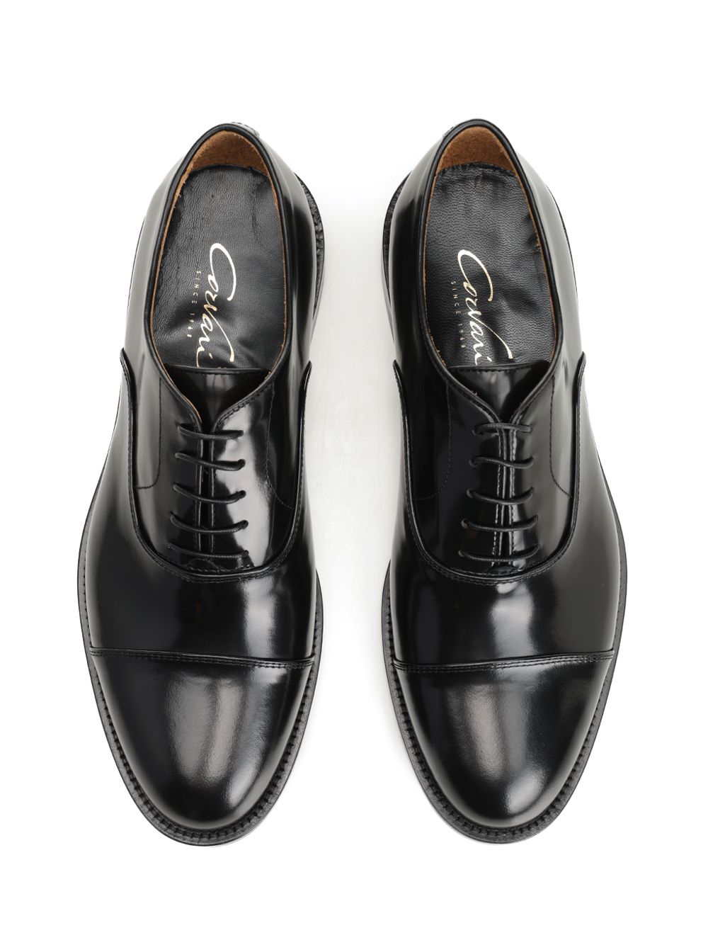 Corvari Black Leather Oxford Shoe Loafers - Black | 79b018dd5b456f87fb6007a782ad101f52b05e54