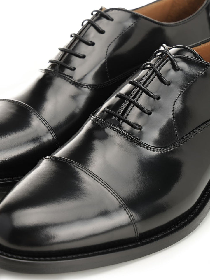 Corvari Black Leather Oxford Shoe Loafers - Black | 1126a583a387f80ba8f9fceb8c771f1be1d6392f