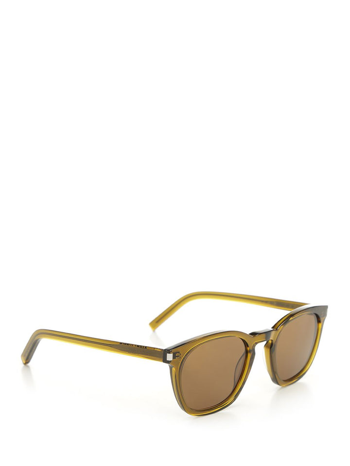 Saint Laurent Classic Sl 28 Glasses - Brown | ce2e4103c801fd14b03d5935d4056aada1ca259e