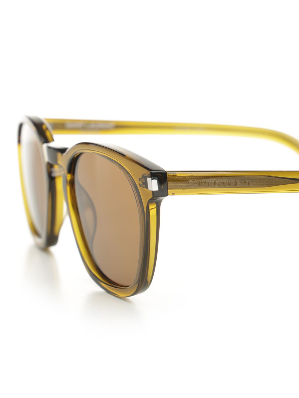 Saint Laurent Classic Sl 28 Glasses - Brown | 967c9edb66659796a1e3eb7da7a9abf0a3ee6381
