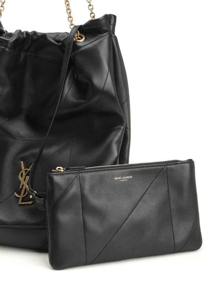 Saint Laurent Jamie Shoulder Bags - Black | 302a902c38a2a95f96893b59619a956dc57db56e