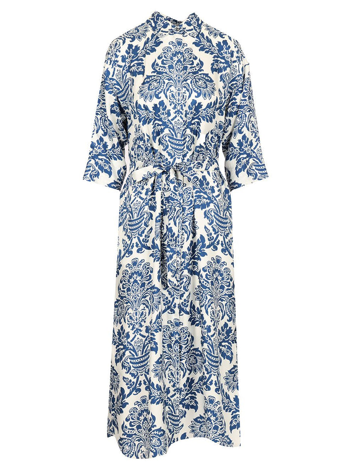 'S Max Mara Silk Chemisier Dress Dresses - Blue | 0b531b6002dc8726dad00845a7d1b33647aa963e