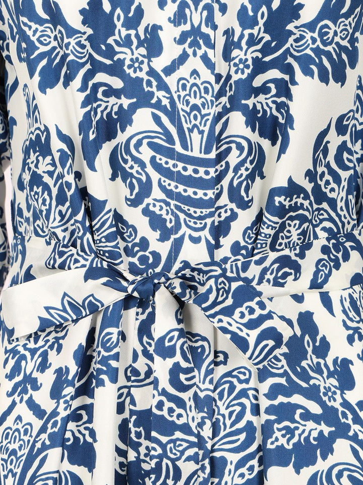 'S Max Mara Silk Chemisier Dress Dresses - Blue | 5a6483caf130e2de6141968f5fc487449a6b802e