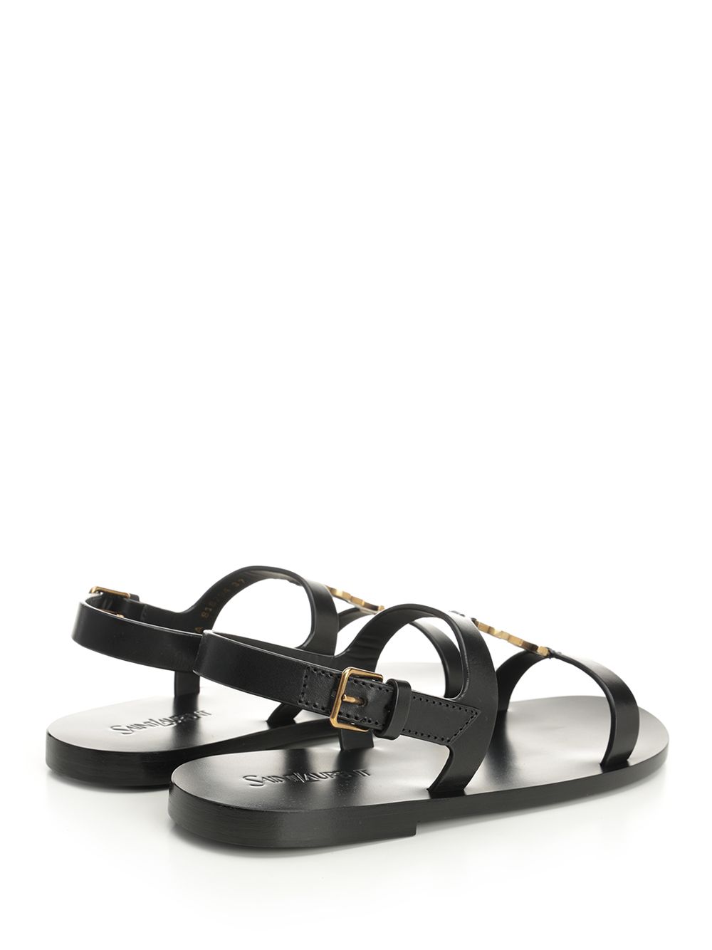 Saint Laurent Cassandra Sandals - Black | 827b1af5ab3ec88b7950ef0e88ede5da8d1e4ea7