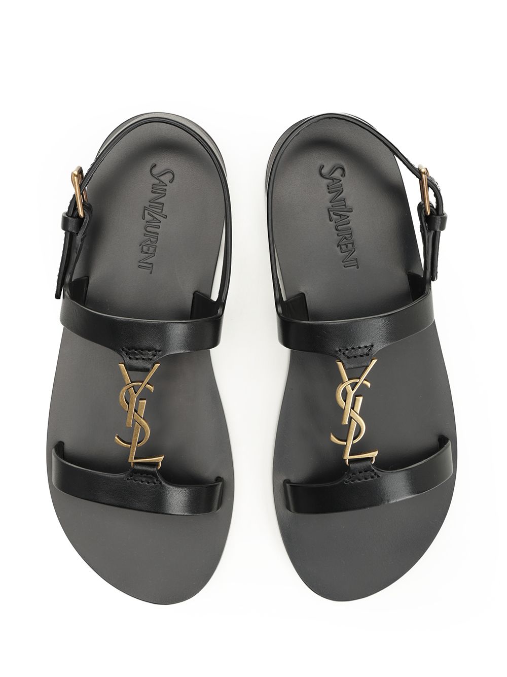 Saint Laurent Cassandra Sandals - Black | 5797c430e5afd3495cf8594b6af691e898edb8fb
