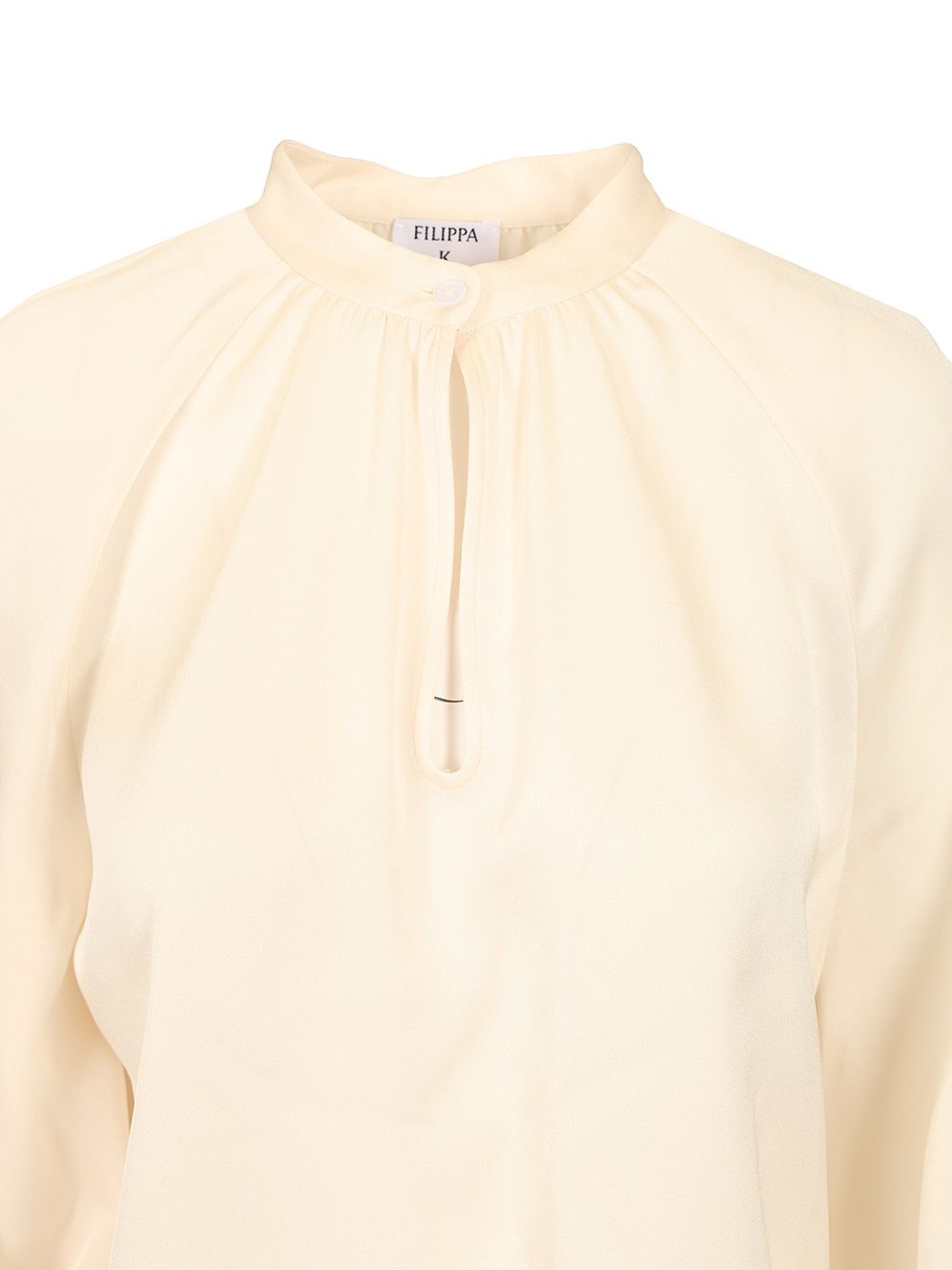 Filippa K Draped Blouse Shirts - White | 5644f8e38db87921aa730e0b38ef02e83c104cf5