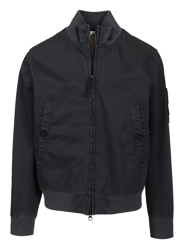 Stone Island Bomber Jacket Jackets - Blue | 99d6daed12b3fd5244f9a281d0c9fe3a61b55f31