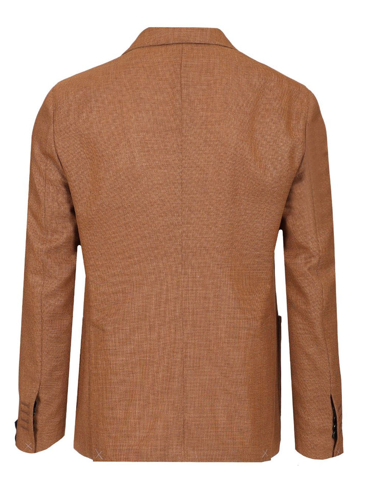 Guarinucci Double-Breasted Wool Blazer Jackets - Beige | 6f3121418af55b12117185e27186654762203be2