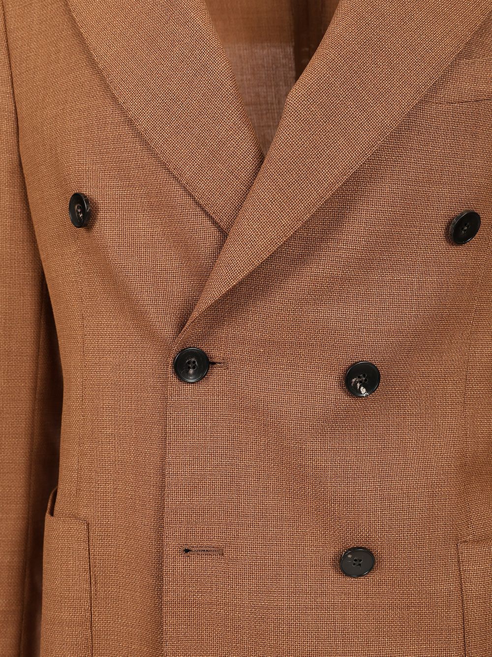 Guarinucci Double-Breasted Wool Blazer Jackets - Beige | 22ffee920b45c367ae681d7ef20903a058917f5c