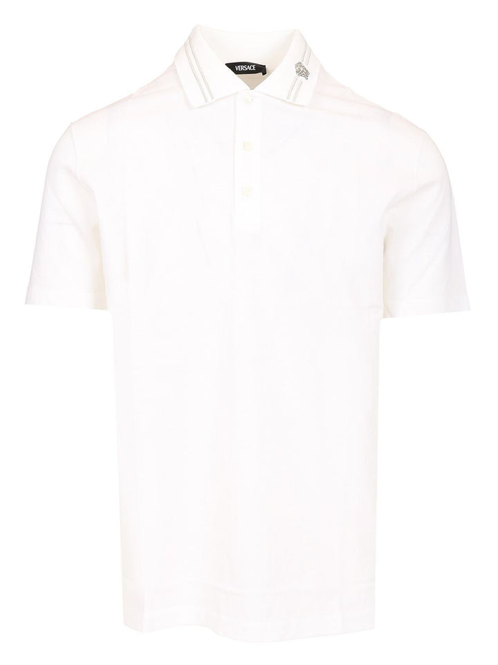 Versace Piquet Polo Polo shirt - White | fc408b17291d381b146d72628dda738a609969df
