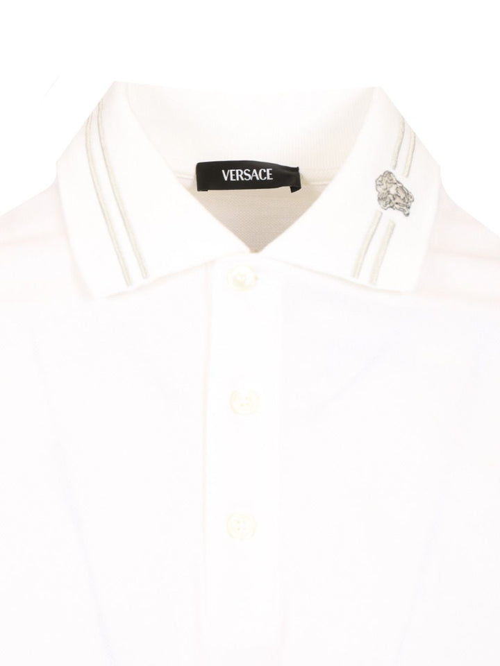 Versace Piquet Polo Polo shirt - White | e3df6a78c3399c96652aea89ec0cadd99928a659