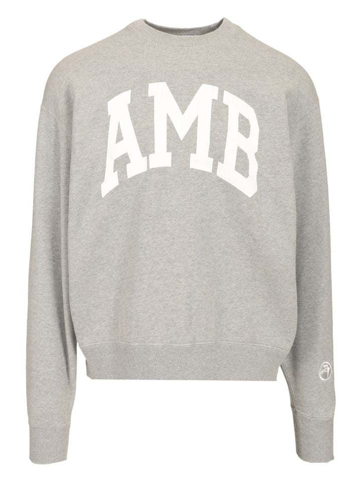 Ambush Crewneck Cotton Sweatshirt Sweatshirts - Grey | 9d900b4bcdb6190854c02a7e069db2d36ee6110e