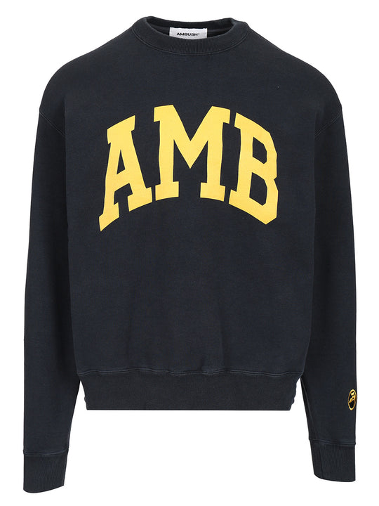 Crewneck Cotton Sweatshirt Sweatshirts Blue