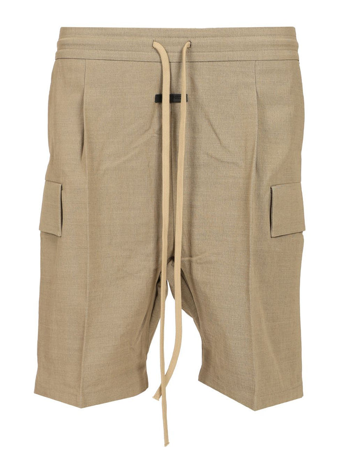 Fear Of God Cargo Short Trousers - Beige | 7b073c293fec6c1436df21c18444a288c403490b