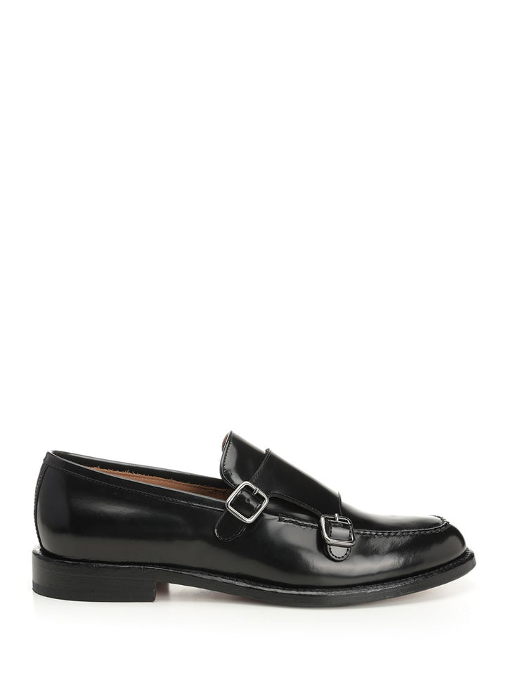 Corvari Double Buckle Moccasin Loafers - Black | 8600b7cc6d26c223be2ed326c7229b3d903b11f0