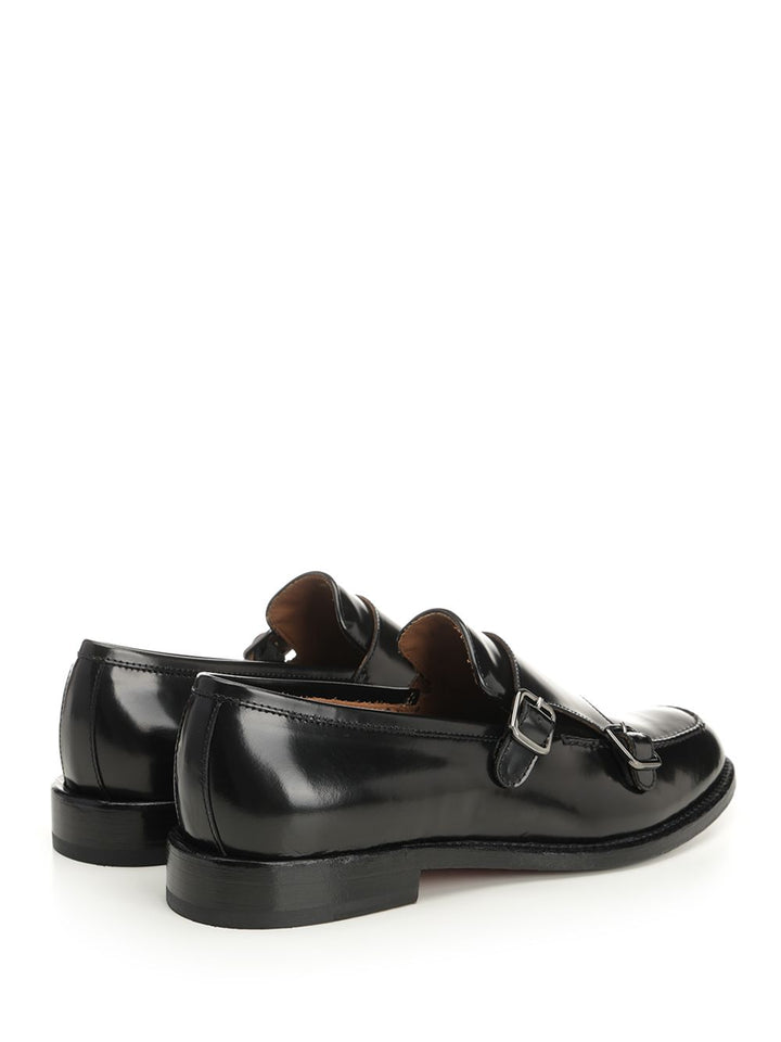 Corvari Double Buckle Moccasin Loafers - Black | 90ea514cff232e74685f9c11ee8c712ab62c7cc0