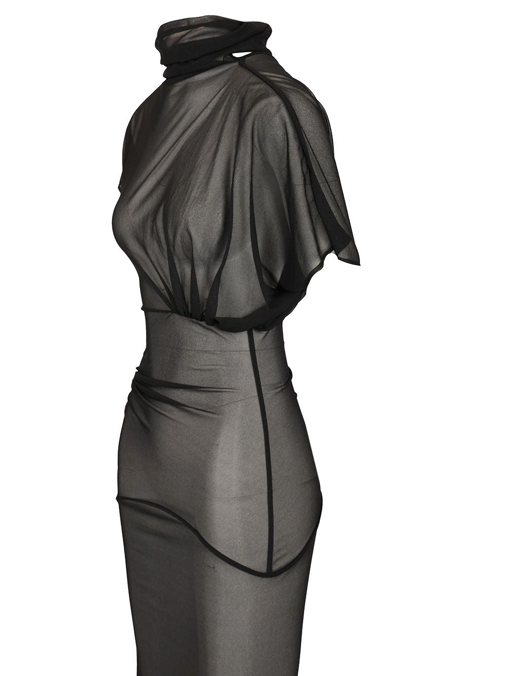 Rick Owens Lilies Lilith Dresses - Black | 7386f6605424d2d333aa2a557c0f34a68d7d3815