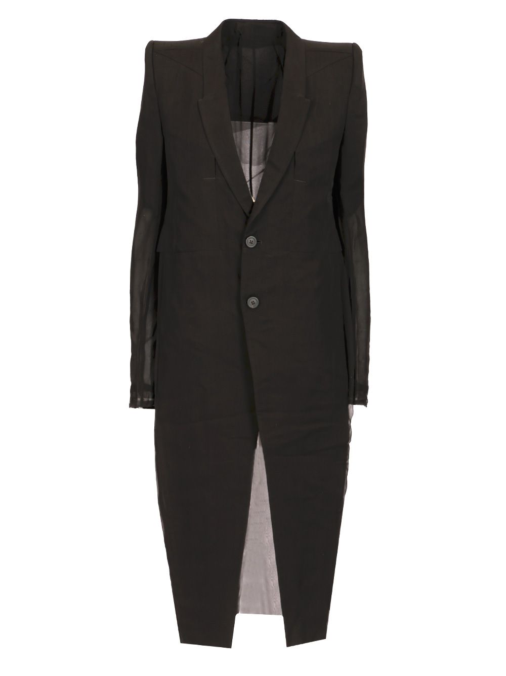Rick Owens Fogpocket Neue Coats - Black | 0c3221b19ab32ef8a4ce35bec647a0b57a7ebeb2