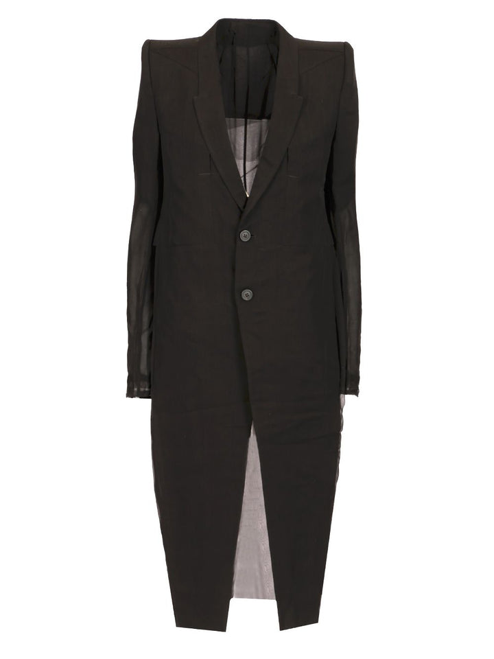 Rick Owens Fogpocket Neue Coats - Black | 0c3221b19ab32ef8a4ce35bec647a0b57a7ebeb2