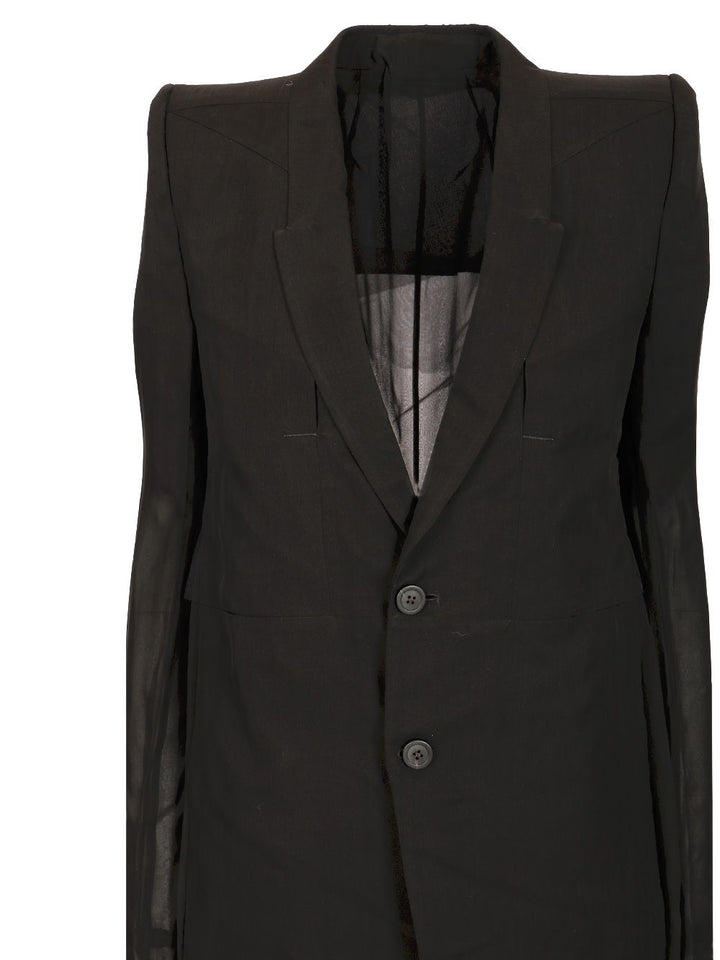 Rick Owens Fogpocket Neue Coats - Black | 2559e305fb30fc9419aa6ff325089fd5415d6083