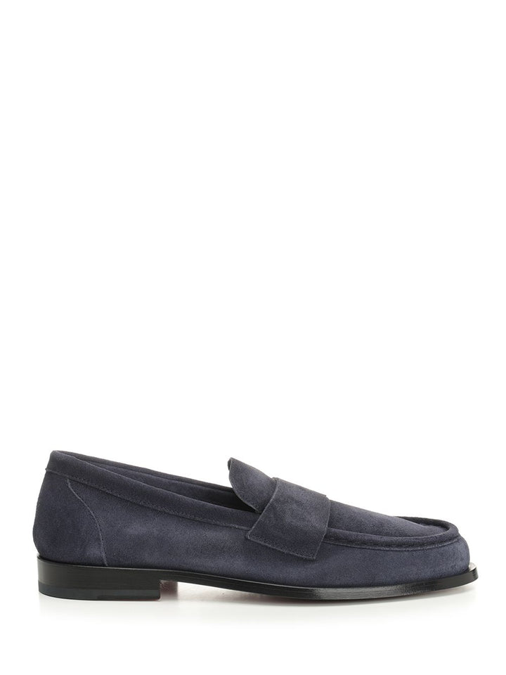 Corvari Suede Moccasin Loafers - Blue | 249ce81f24769411ed7b261982bf51aa5a8d29ee