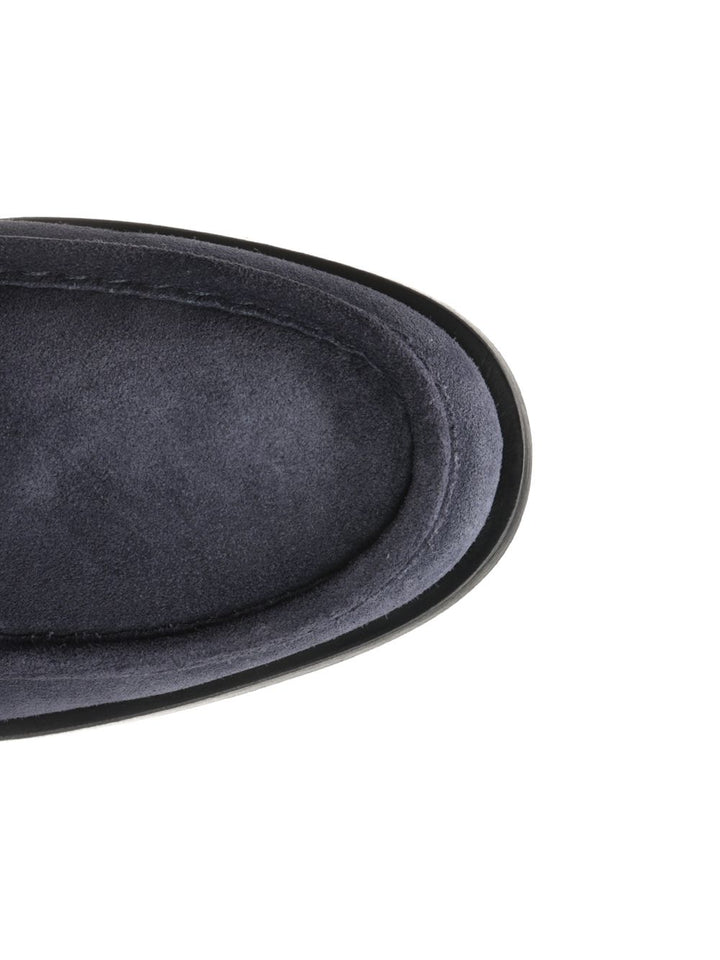 Corvari Suede Moccasin Loafers - Blue | 00fd85f1e923ba227d22d69d860bef9a3ec94751