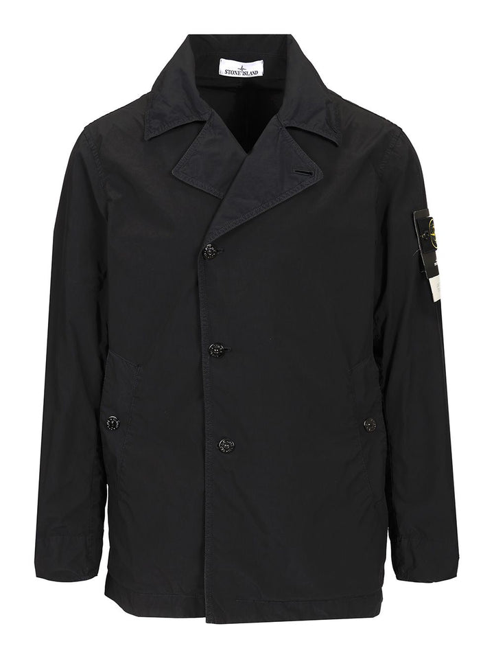Stone Island Short Nylon Trench Coat Jackets - Blue | e19d691f03f53797415c3dfdbda6270d89b4b0d4