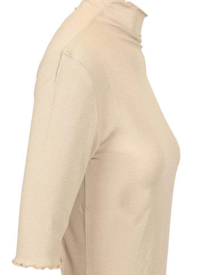 Filippa K Ribbed Turtleneck T-Shirt - Grey | 8289e372f323be0160756881161ad204634c3d76